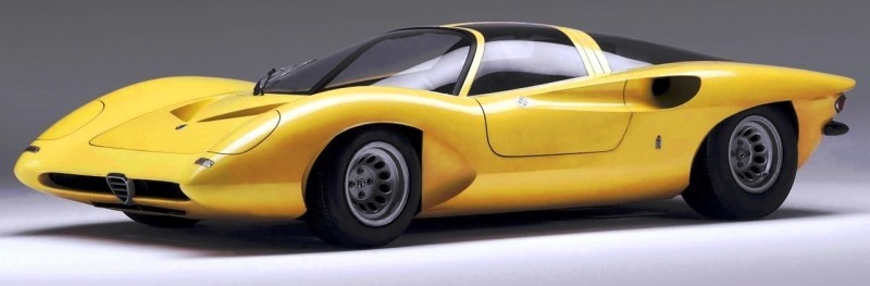 Concept Flashback -- 1969 Alfa-Romeo Tipo 332 Coupe Speciale -- Gullwing Mid-Engine Supercar That Never Was 10