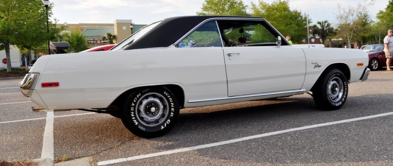 Mini Musclecar Is Ready To Boogie! 1973 Dodge Dart Swinger at Charleston, SC Cars and Coffee 23