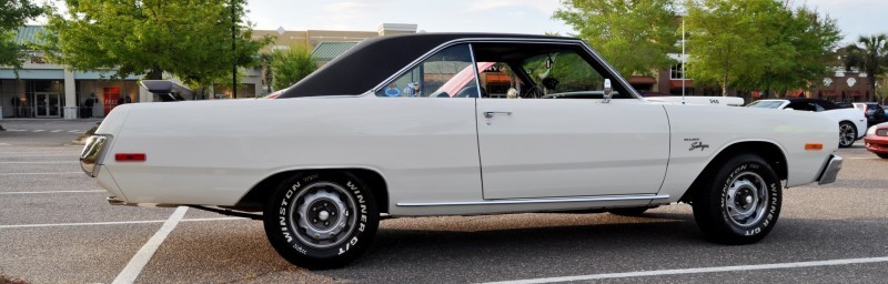 Mini Musclecar Is Ready To Boogie! 1973 Dodge Dart Swinger at Charleston, SC Cars and Coffee 24