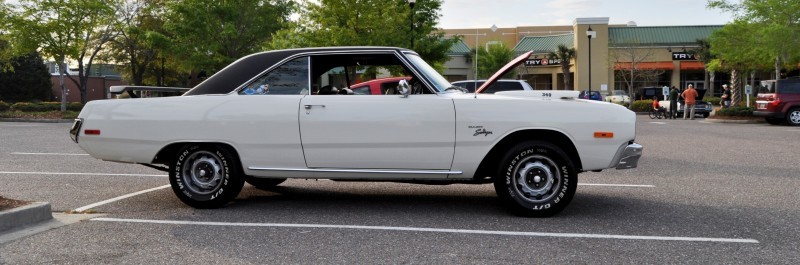 Mini Musclecar Is Ready To Boogie! 1973 Dodge Dart Swinger at Charleston, SC Cars and Coffee 27