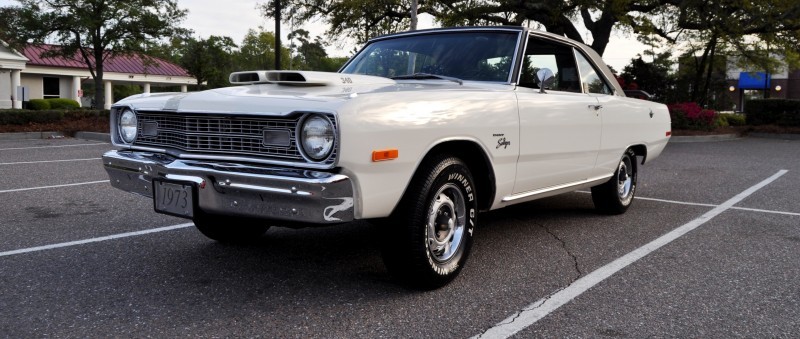 Mini Musclecar Is Ready To Boogie! 1973 Dodge Dart Swinger at Charleston, SC Cars and Coffee 6