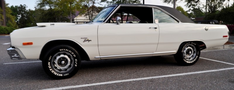 Mini Musclecar Is Ready To Boogie! 1973 Dodge Dart Swinger at Charleston, SC Cars and Coffee 9