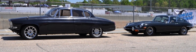 Road Atlanta - Mitty 2014 Pit Lane - ~1965 JAGUAR Mark 10 and E-Type Coupe Side-by-Side 2