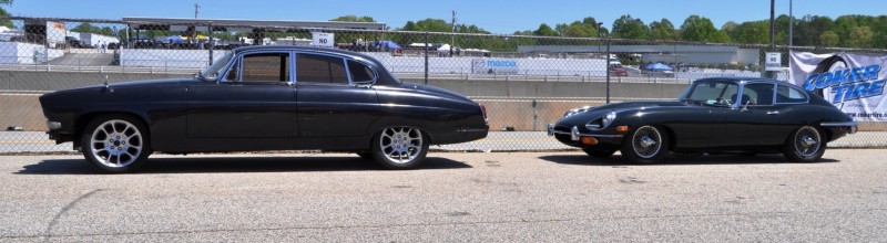 Road Atlanta - Mitty 2014 Pit Lane - ~1965 JAGUAR Mark 10 and E-Type Coupe Side-by-Side 3 - Copy