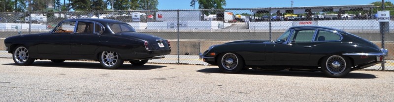 Road Atlanta - Mitty 2014 Pit Lane - ~1965 JAGUAR Mark 10 and E-Type Coupe Side-by-Side 5