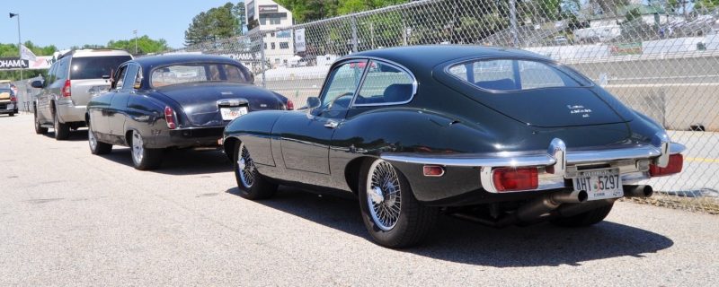 Road Atlanta - Mitty 2014 Pit Lane - ~1965 JAGUAR Mark 10 and E-Type Coupe Side-by-Side 7