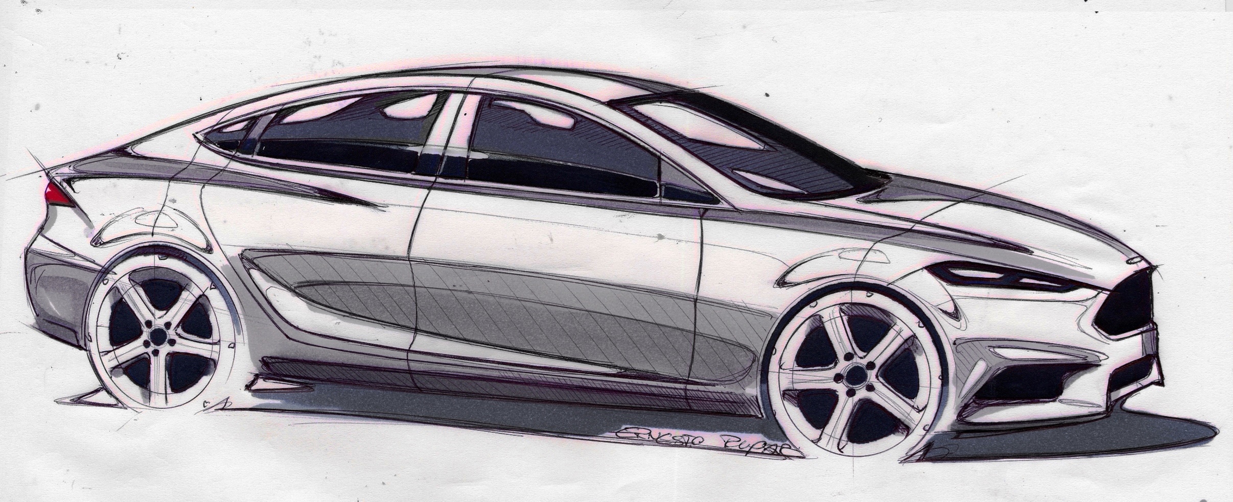 Ford Advanced Design Sketches May Show Direction of 2016 Taurus Redesign