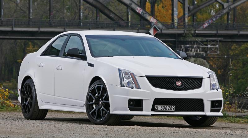 2012 Cadillac CTS-V with Satin White Wrap by CAMSHAFT 14