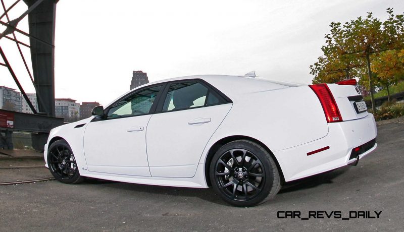 2012 Cadillac CTS-V with Satin White Wrap by CAMSHAFT 18