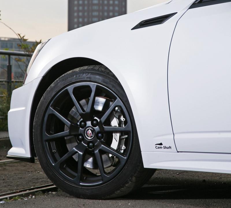 2012 Cadillac CTS-V with Satin White Wrap by CAMSHAFT 19