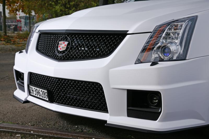 2012 Cadillac CTS-V with Satin White Wrap by CAMSHAFT 20