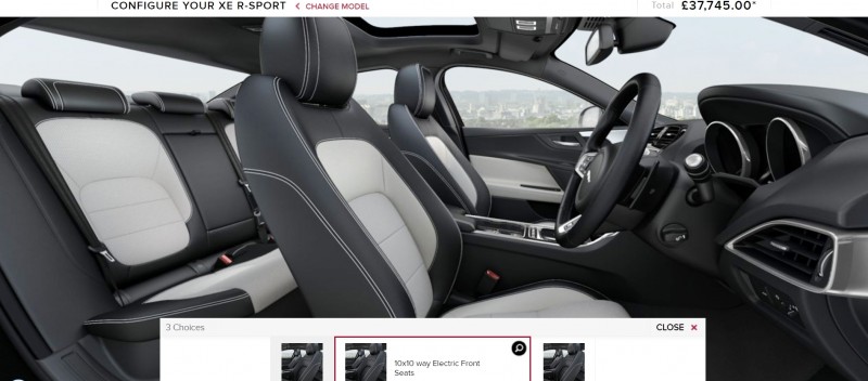 JAGUAR XE Configurator 88