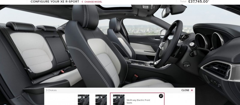 JAGUAR XE Configurator 89