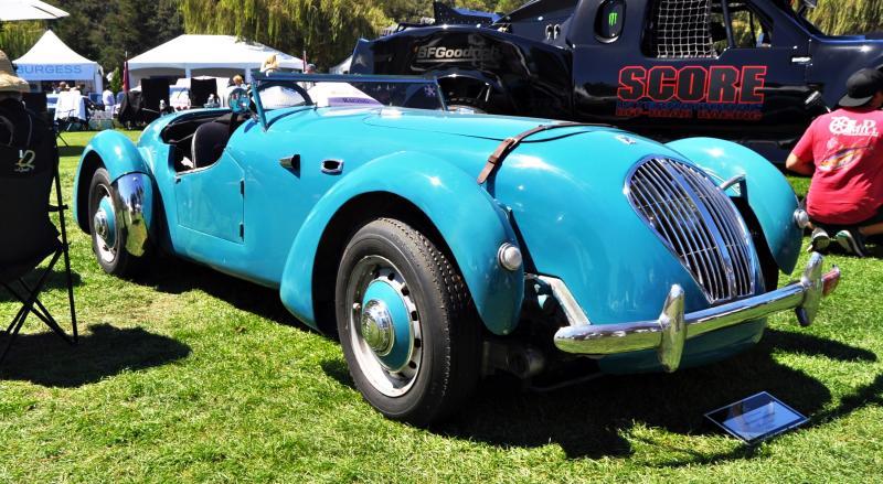 Quail Classics - 1950 Healey Silverstone Roadster Is Race-Optimized Aerolithe 15