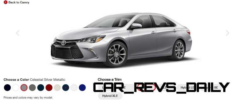 2015 Toyota Camry XSE Colors 13