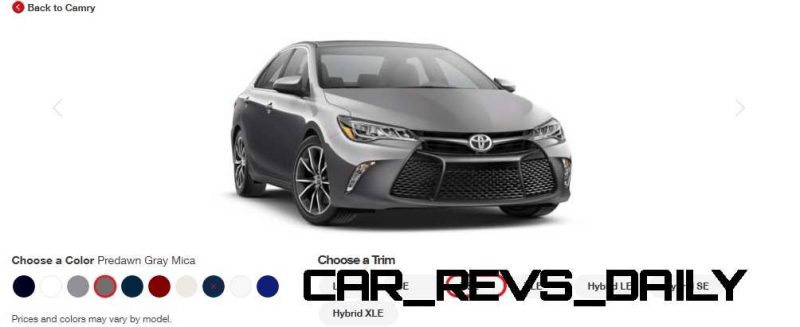 2015 Toyota Camry XSE Colors 15