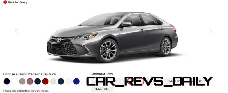 2015 Toyota Camry XSE Colors 18