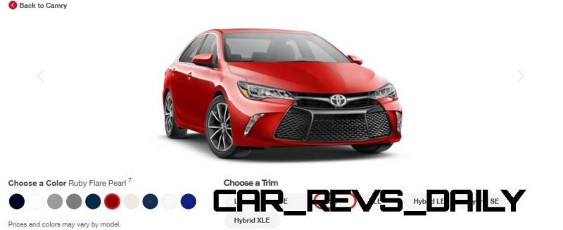 2015 Toyota Camry XSE Colors 23