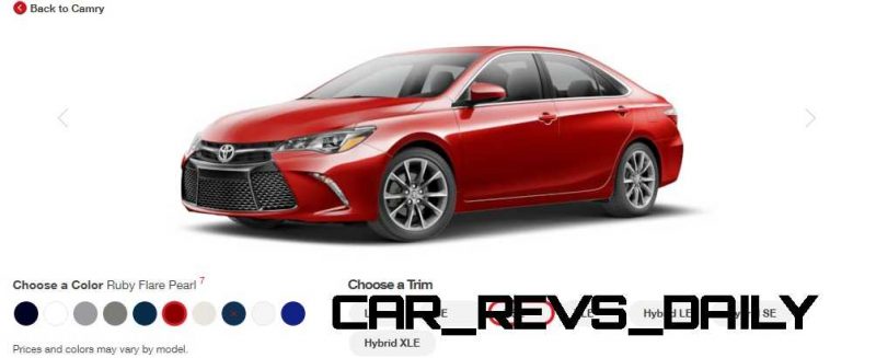 2015 Toyota Camry XSE Colors 26