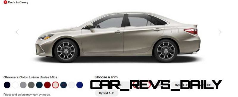 2015 Toyota Camry XSE Colors 29