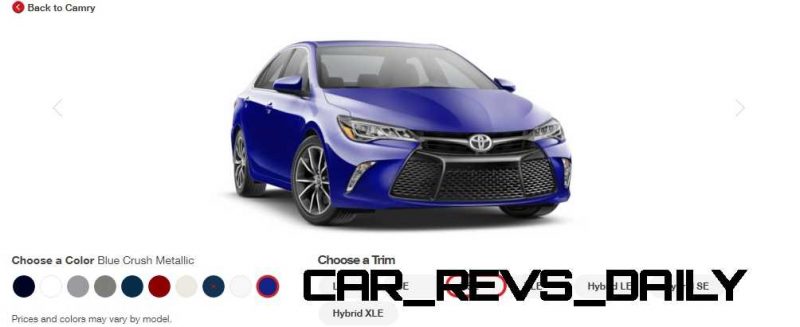 2015 Toyota Camry XSE Colors 35