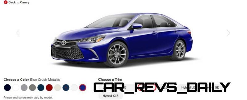 2015 Toyota Camry XSE Colors 38