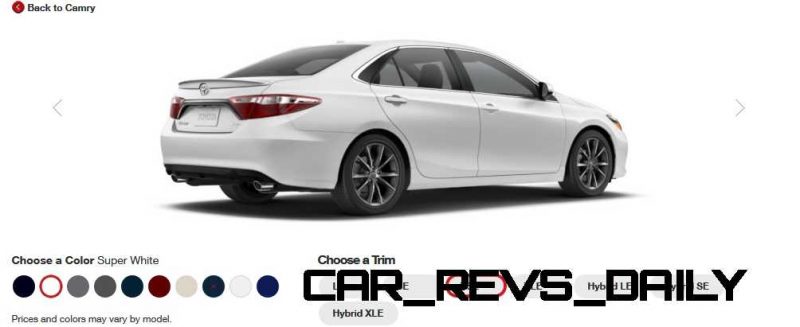 2015 Toyota Camry XSE Colors 7