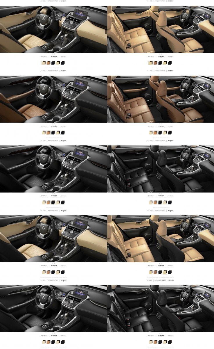 2015 Lexus NX300h Interior Colors 1-tile