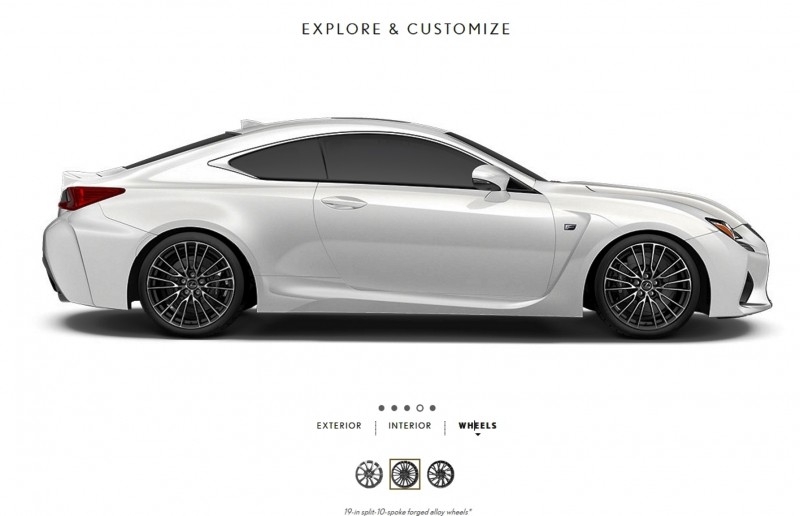 2015 Lexus RC F Colors and Wheels Visualizer 1