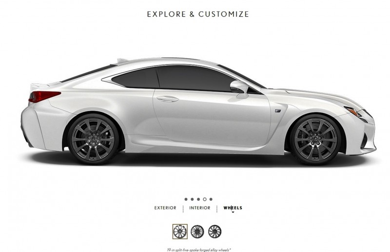 2015 Lexus RC F Colors and Wheels Visualizer 2