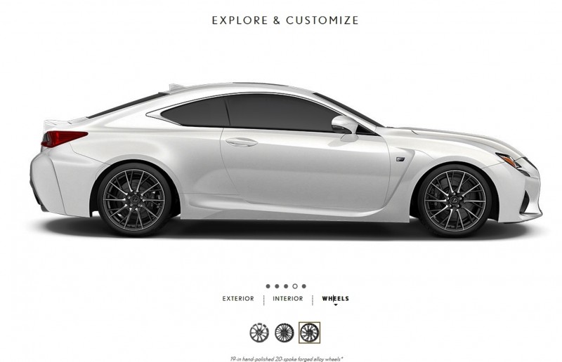 2015 Lexus RC F Colors and Wheels Visualizer 3