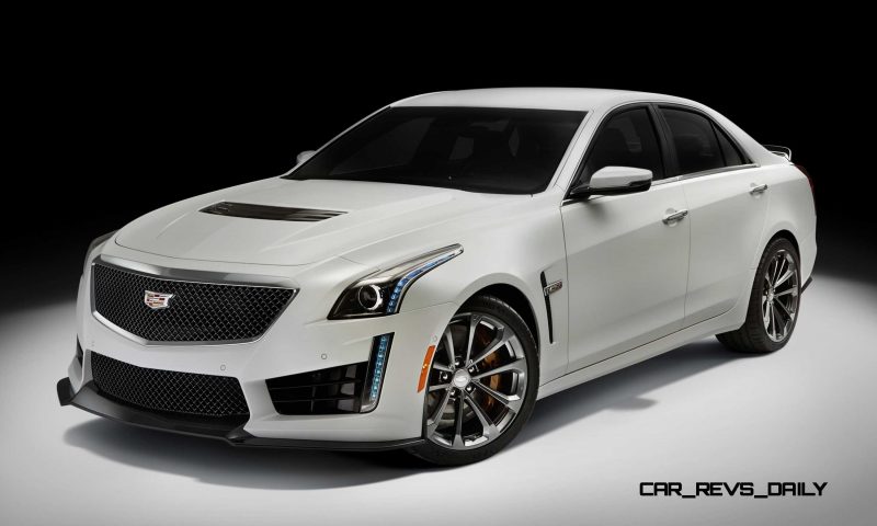 2016 Cadillac CTS-V Crystal White Tricoat 24