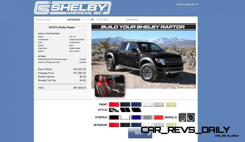 575HP SHELBY RAPTOR - Animated Colors and Options Guide 17