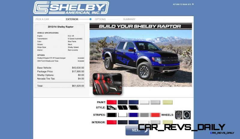 575HP SHELBY RAPTOR - Animated Colors and Options Guide 18