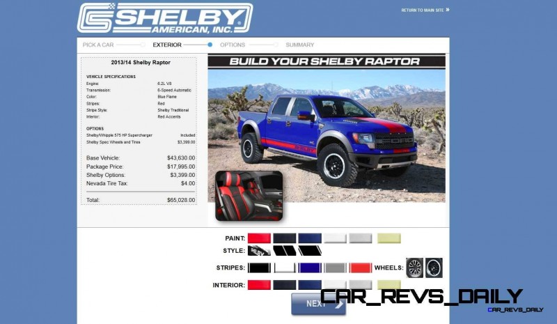 575HP SHELBY RAPTOR - Animated Colors and Options Guide 30