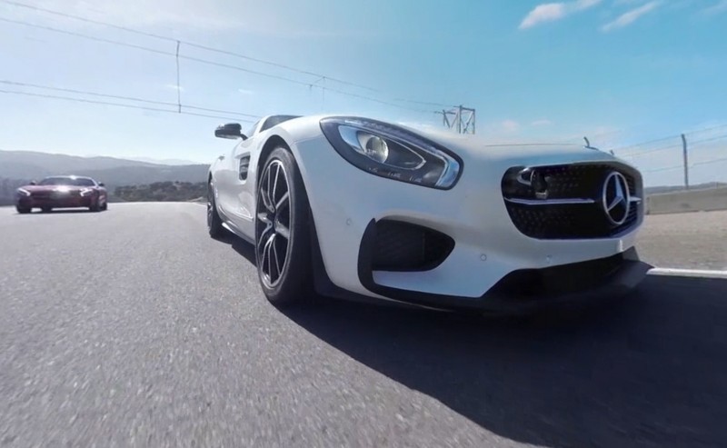 Mercedes-AMG GT Stars in Two Trippy Virtual-Reality Track Videos 3