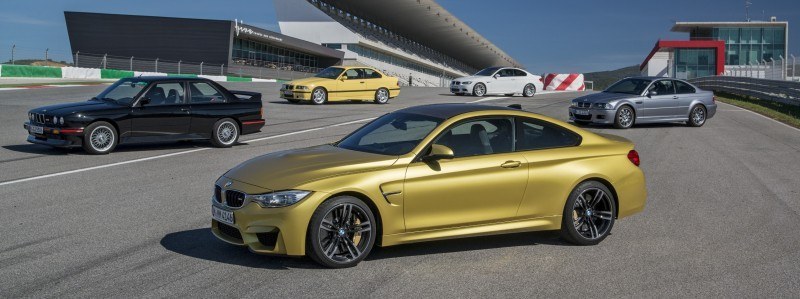 2015 BMW M3 and M4 Meet The Legacy in 52 New Photos With E30 Sport Evolution, E36 M3 Sedan, E46 and E90 12