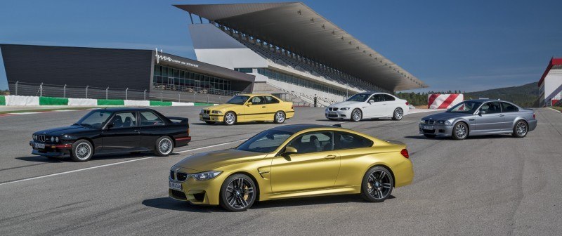 2015 BMW M3 and M4 Meet The Legacy in 52 New Photos With E30 Sport Evolution, E36 M3 Sedan, E46 and E90 13