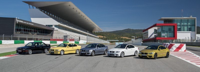 2015 BMW M3 and M4 Meet The Legacy in 52 New Photos With E30 Sport Evolution, E36 M3 Sedan, E46 and E90 14