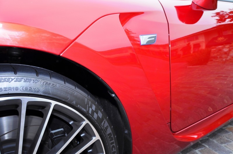 2015 Lexus RC-F in Red at Pebble Beach 124