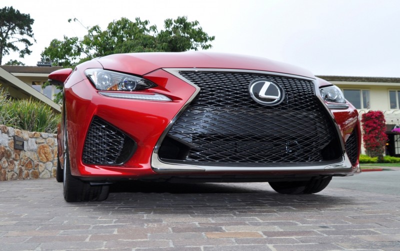 2015 Lexus RC-F in Red at Pebble Beach 128