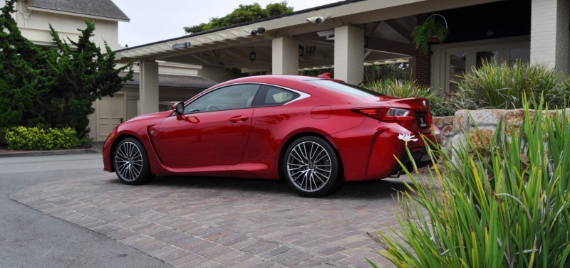 2015 Lexus RC-F in Red at Pebble Beach 27