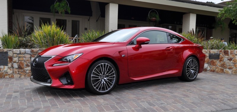 2015 Lexus RC-F in Red at Pebble Beach 9