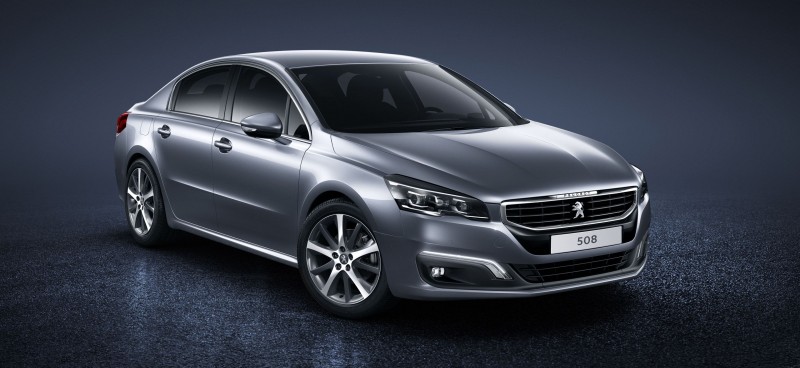 2015 Peugeot 508 Facelifted With New LED DRLs, Box-Design Beams and Tweaked Cabin Tech 2