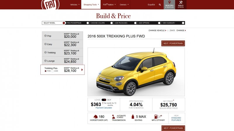 2016 Fiat 500X Pricing, Colors and Real-Life Photos 5