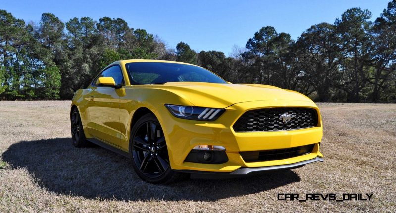 2015 Ford Mustang EcoBoost in Triple Yellow 41