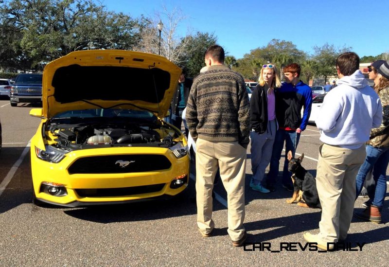 HD Road Test Review - 2015 Ford Mustang EcoBoost in Triple Yellow with Performance Pack 5