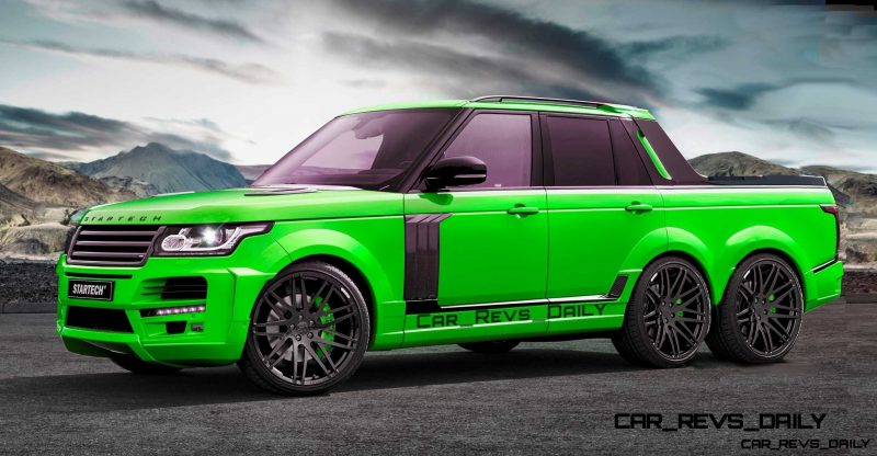 Digital Renderings - StarTech Range Rover 6x6 Long-Box Pickup Truck - 2 Angles + 30 Colors 25