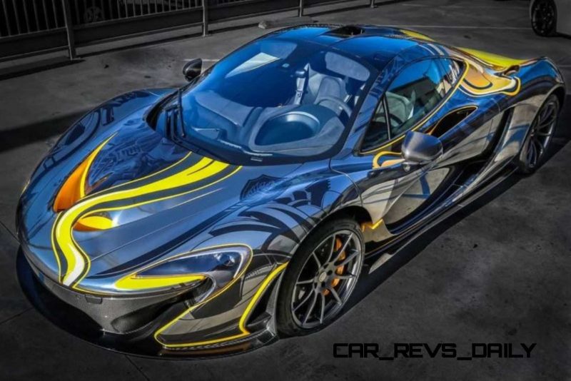 StickerCity 2015 McLaren P1 Black Chrome Art Car 1