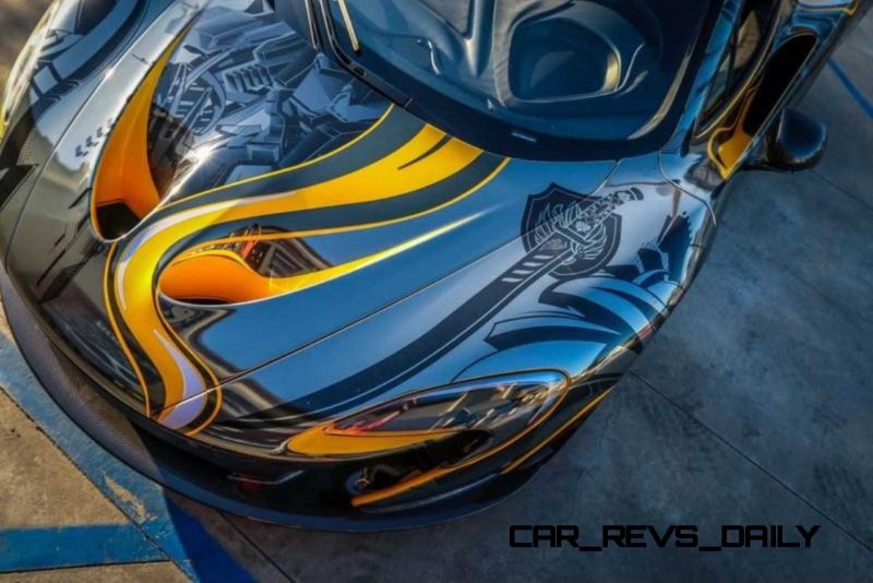 StickerCity 2015 McLaren P1 Black Chrome Art Car 10